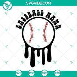 Baseball, Mothers Day, Sports, SVG Files, Somebody’s Loud Mouth Baseball 23