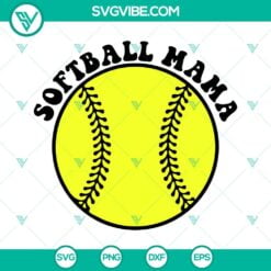 Softball, Sports, SVG Files, Somebody’s Loud Mouth Softball Mama SVG File, 7