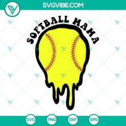 somebody s loud mouth softball mama svg retro softball mom svg trendy mama quotes svg shirt designs 2 mockup