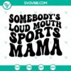 Sports mama SVG file with a melting smile design. Perfect for craft projects. Download now.