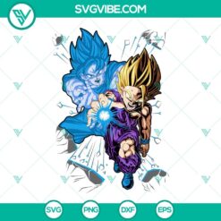 Anime, SVG Files, Son Gohan Super Saiyan SVG Image, Dragon Ball SVG Files PNG 16