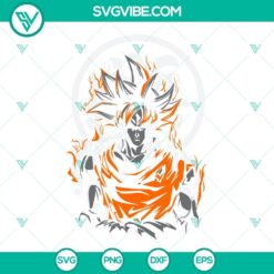 Anime, SVG Files, Songoku SVG Download, Dragon Ball Super SVG File PNG DXF EPS 2