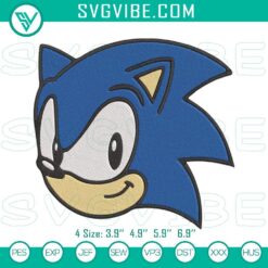 Disney Embroidery Designs, Embroidery Designs, Sonic Head Embroidery Designs, 3