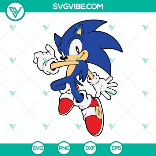 sonic the hedgehog svg file sonic svg for cricut silhouette hedgehog svg file 4 mockup