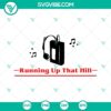 SVG download of Sony Walkman Cassette Player with "Running Up That Hill" design, max quality.