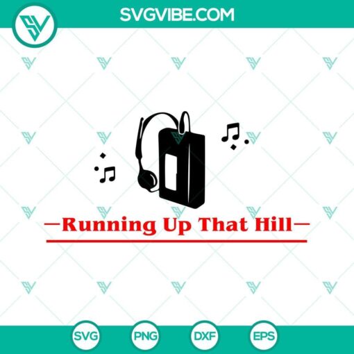 sony walkman cassette player svg running up that hill svg max stranger things 4 svg 1 mockup