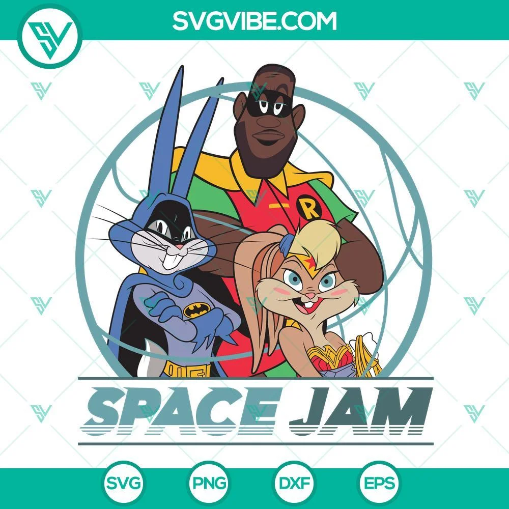 Cartoons, SVG Files, Space Jam DC Cartoon Batman SVG File, Looney Tunes SVG 1