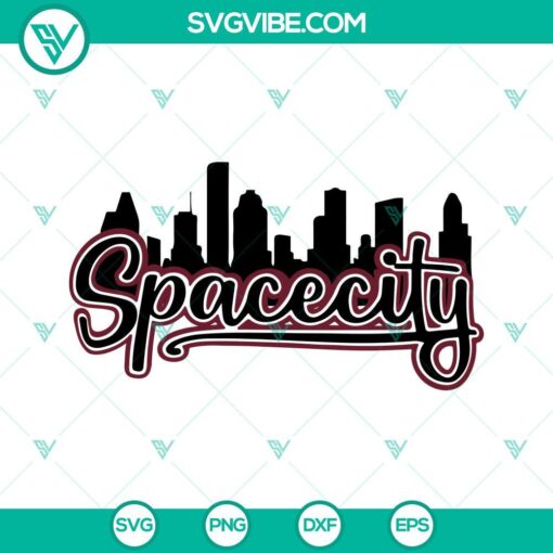 spacecity skyline svg space city svg houston texas svg png dxf eps files 8 mockup