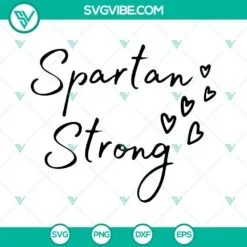 Sports, SVG Files, Spartan Strong Heart SVG Image, Michigan State University 2