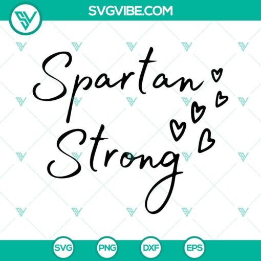 spartan strong heart svg michigan state university love svg msu svg png dxf eps 10 mockup