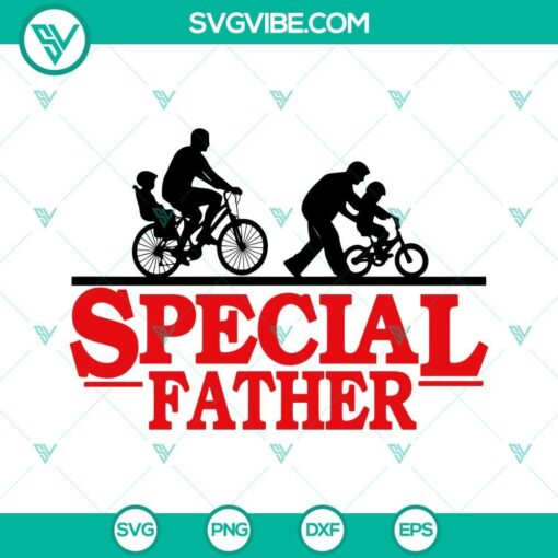 special father stranger things svg dad things svg dad bike cycle svg happy fathers day svg png dxf eps instant download 1 mockup