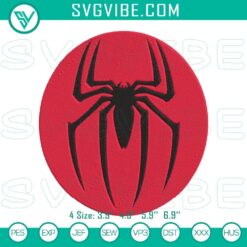 Embroidery Designs, Movies Embroidery Designs, Spider Man Logo Embroidery 1