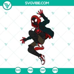 Spider Man Miles Morales SVG files featuring Marvel's Spider Man SVG images from Marvel universe.