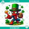Spider Man St Patrick's Day PNG file with Marvel Movie Spider Man coin design, perfect for digital use.
