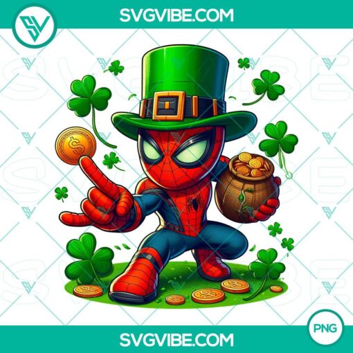 spider man st patrick day png marvel movie spider man coin png mockup 1