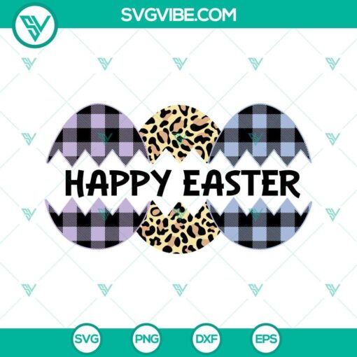 split easter egg svg happy easter svg leopard egg svg buffalo plaid eggs svg 6 mockup