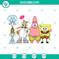 Disney, SVG Files, Spongebob Squarepants Characters SVG Files, Spongebob 11