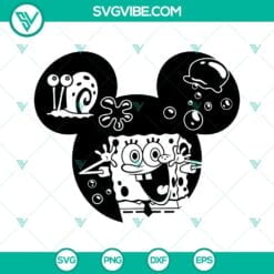 Disney, SVG Files, Spongebob SVG Download, Spongebob Mouse Ears SVG Download 13