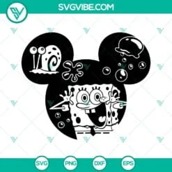 Disney, SVG Files, Spongebob SVG Download, Spongebob Mouse Ears SVG Download 2