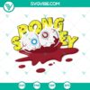 SpongeBob SquarePants dressed as a zombie for Halloween, SVG download.