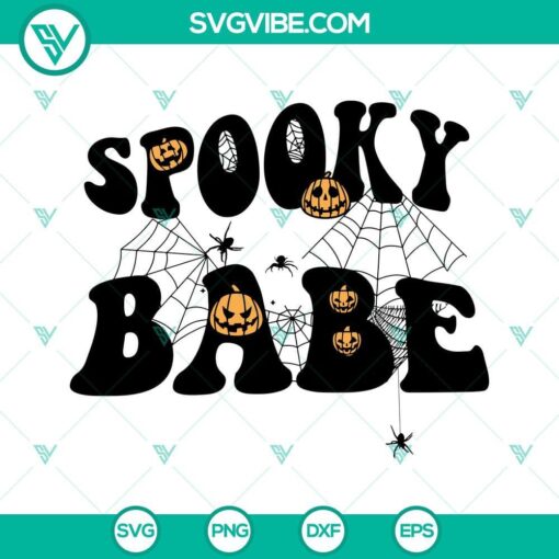 spooky babe halloween svg png dxf eps digital design download 10 mockup