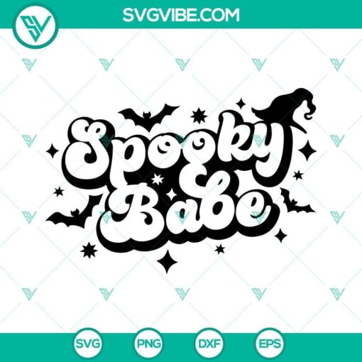 spooky babe svg files digital download 7 mockup