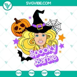 Halloween, Movies, SVG Files, Spooky Barbie SVG Download, Barbie Doll Witch SVG 4