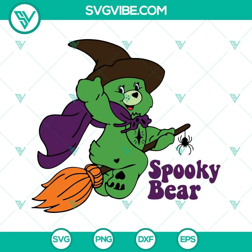 Disney, Halloween, SVG Files, Spooky Bear Witch SVG Download, Halloween Care 1