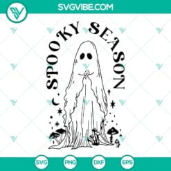 Halloween, SVG Files, Spooky Season Halloween Ghost SVG File PNG DXF EPS Cricut 12