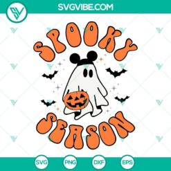 Disney, Halloween, SVG Files, Spooky Season SVG Image, Mickey Ghost Halloween 23