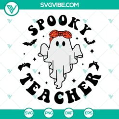 Halloween, SVG Files, Teacher, Spooky Teacher SVG Images, Halloween Teacher SVG 13