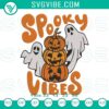 Spooky Halloween embroidery design featuring ghost and pumpkin patterns for digital download.