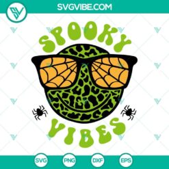 spooky vibes svg bundle smile sunglasses happy halloween svg png dxf eps cricut silhouette 9 mockup