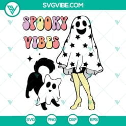 Halloween, SVG Files, Spooky Vibes SVG Download, Ghost Girl SVG File, Ghost Dog 2