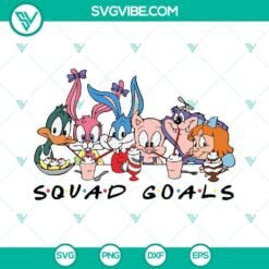 Movies, SVG Files, Squad Goals Looney Tunes SVG Image, Looney Tunes Characters 1