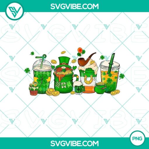 st patricks day coffee cup png gnome patrick day shamrock clover png mockup