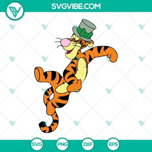 st patricks day disney svg bundle lucky clover svg disney characters leprechaun hat svg png dxf eps 10 mockup 29