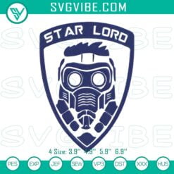 Embroidery Designs, Movies Embroidery Designs, Star Lord Logo Embroidery Design 7