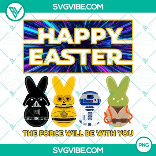 star war happy easter png the force will be with you png star war characters easter peeps png mockup 1