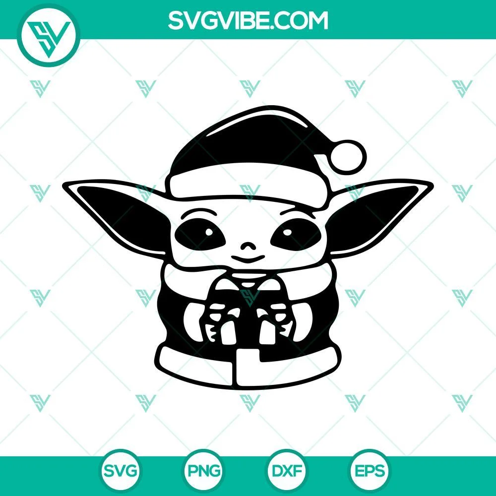 Christmas, Movies, SVG Files, Star Wars Christmas Bundle SVG Image, Baby Yoda 1