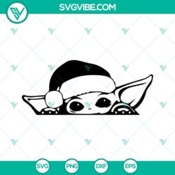 star wars christmas bundle svg baby yoda christmas svg png dxf eps cut files 6 mockup