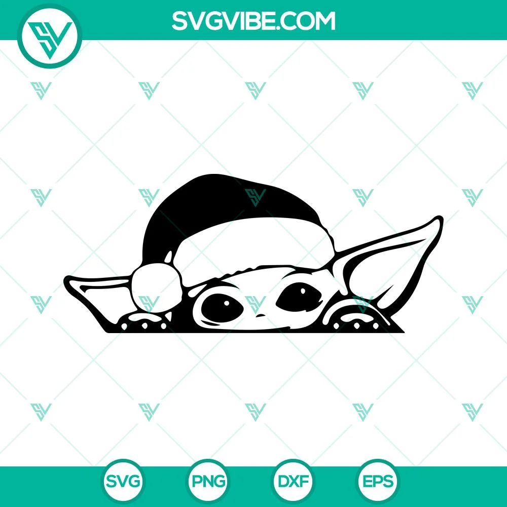 Christmas, Movies, SVG Files, Star Wars Christmas Bundle SVG Image, Baby Yoda 4