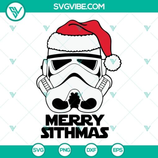 star wars christmas svg bundle storm trooper merry sithmas svg star wars christmas darth vader svg png dxf eps 7 mockup