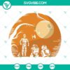 Star Wars Droids Halloween SVG files featuring cute robot designs inspired by Star Wars characters. Perfect for Halloween crafting projects.