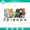 Star Wars Friends SVG featuring Baby Yoda, Darth Vader, and Stormtrooper characters in a cute and playful design. Perfect for Star Wars fans.