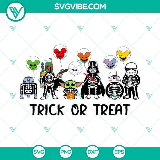 star wars skeletons halloween svg star wars trick or treat svg droids halloween svg baby yoda pumpkin svg 10 mockup