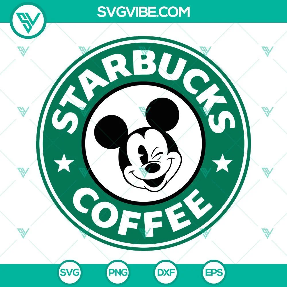 Disney, Starbucks Cup Wrap, SVG Files, Starbucks Coffee Bundle SVG Download, 4