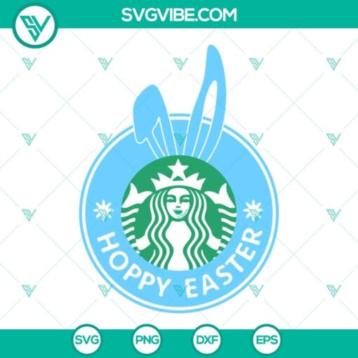 starbucks logo easter svg bundle hello spring svg starbucks coffee bunny ears svg png dxf eps 1 mockup