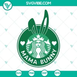 starbucks logo easter svg bundle hello spring svg starbucks coffee bunny ears svg png dxf eps 6 mockup