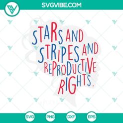 Pro Choice messy SVG design featuring Stars and Stripes pattern for reproductive rights advocacy.